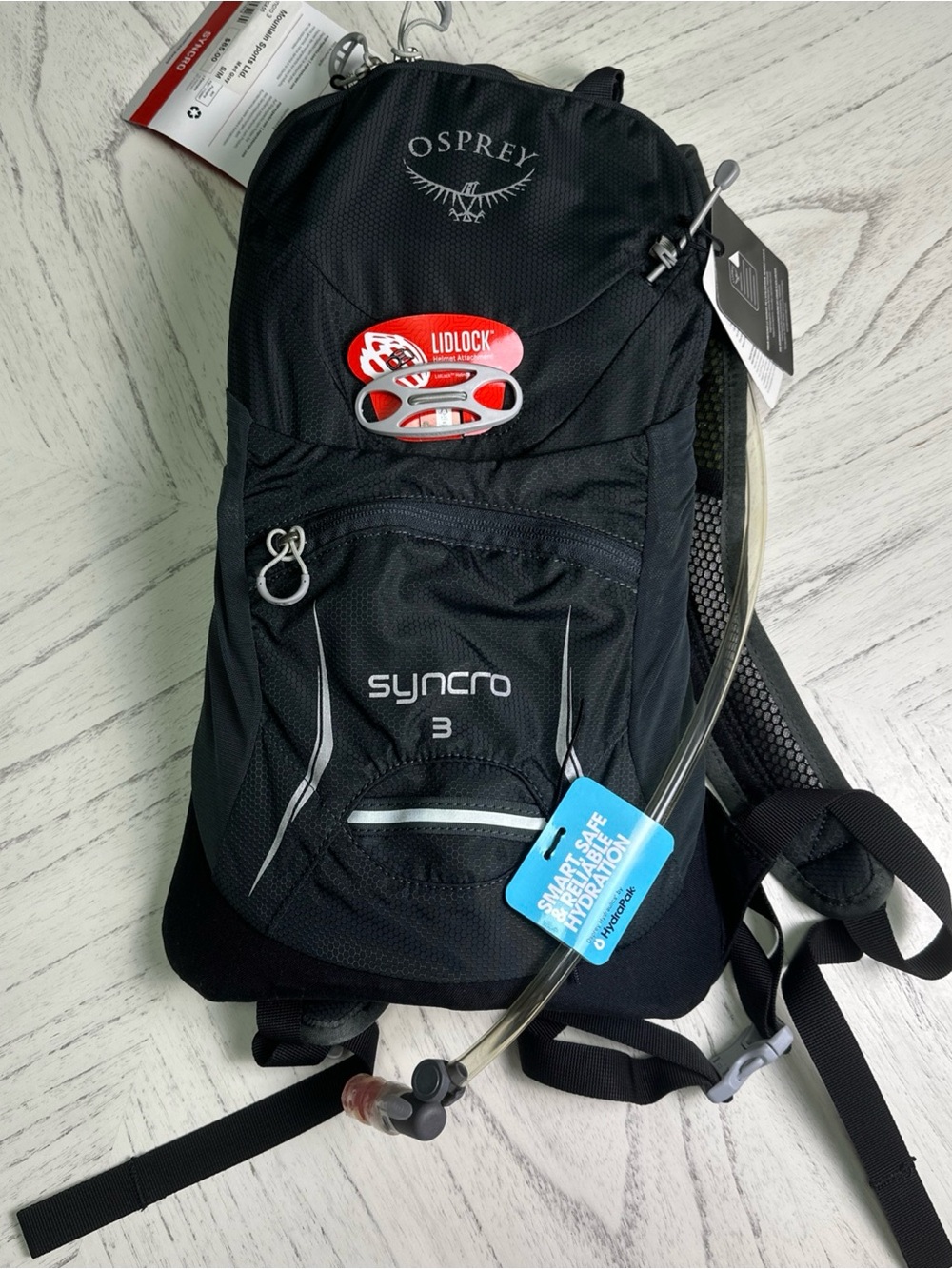 OSPREY Syncro 3 Hydration Pack - Black